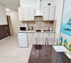 2-комнатные апартаменты стандарт с 1 двуспальной кроватью (без окна) в Deluxe apartments