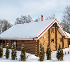 Дом с баней, камином и террасой 4+2 в Snhaus