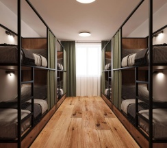 Кровать в общем номере (мужской номер) в Atakent Hostel