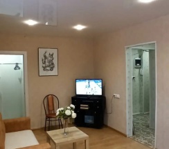 Апартаменты с балконом и с красивым видом из окна в Апартаменты на берегу Волги