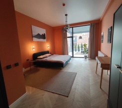 Апартаменты Superior с 3 комнатами с балконом в Апарт-отель Residence Graphite