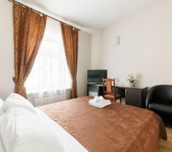 Комфортный номер с двумя отдельными кроватями в Имидж