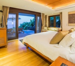 Двухместный Signature люкс с бассейном with ocean view двуспальная кровать в Trisara Villas & Residences Phuket