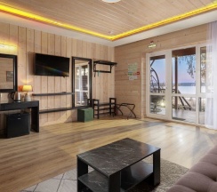 Номер Полулюкс с видом на Вуоксу в Жемчужина