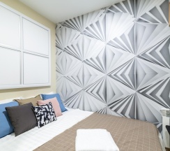 1-комнатные апартаменты эконом с 1 двуспальной кроватью (без окна) в Prim Rooms Apt Apartments (Прим Румс Апт Апартментс)