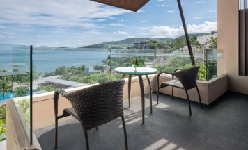 Двухместный номер Club Access с видом на океан двуспальная кровать в Hyatt Regency Phuket Resort