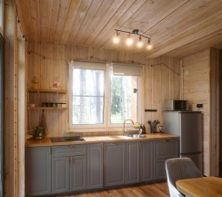 Дом с камином и костровой зоной (до 8 гостей) ГЕФЕСТ в Berloga Country Resort