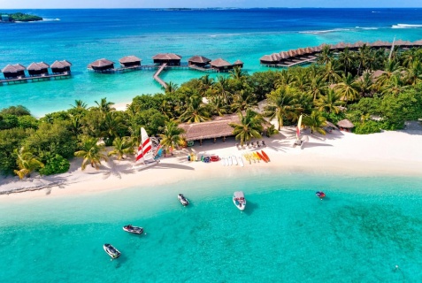 Остров Фуранафуши: Курортный отель Sheraton Maldives Full Moon Resort & Spa