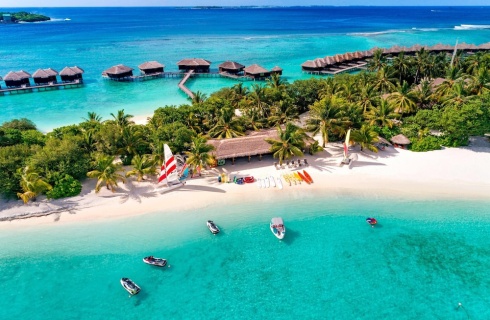 Мальдивы, Остров Фуранафуши: Курортный отель Sheraton Maldives Full Moon Resort & Spa