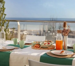 Семейный номер Standard Пентхаус с 2 комнатами с видом на море в Residence Sunrise Cesenatico