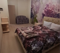 Стандарт СТУДИЯ: Кровать 1,6 *Диван 1,5 *Кухня *Панорамный вид *WiFi в Тихая Гавань Центр