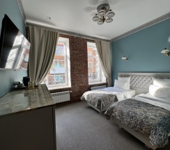 Двухместный номер Aquamarine с 2 односпальными кроватями в Green place