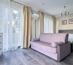 Люкс с террасой и видом на город и море в IL Punto