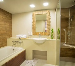 Коттедж Deluxe с красивым видом из окна в Tup Kaek Sunset Beach Resort