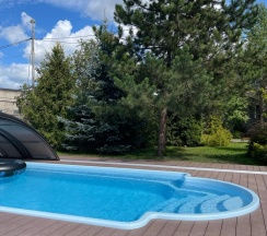 Дом для отдыха с баней и бассейном WoodRay в WoodRay