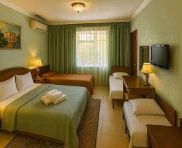 Четырехместный номер - шведский стол+безлимитный бар в Family resort hotel Miloo