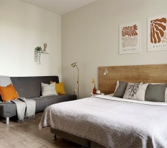 "Platinum" Однокомнатная квартира на набережной Невы (Метро Площадь Ленина/Новочеркасская, 5 минут на транспорте) в Rauktis apartments