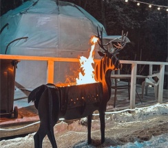 Сфера с террасой и камином в Клевер