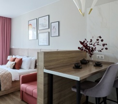 Квартира в Апартаменты на 9.3 Rose Studio ул. Гаврилова, 4