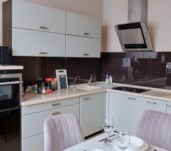 1-комнатные апартаменты люкс с 1 двуспальной кроватью в RentPlaza (РентПлаза) на улице Шейнкмана