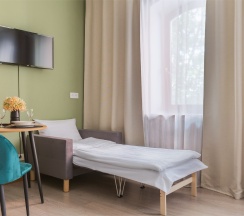 Апартаменты для троих гостей с 1 большой кроватью (3й или 4й этаж) в Rent Apartment SPb Forte