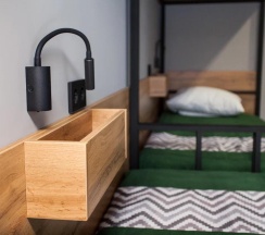 Кровать в общем женском номере с 3 двухъярусными кроватями (общие удобства) в Сириус