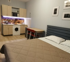 Трехместный номер с двуспальной и односпальной кроватью в Pulkovo Sky