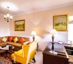 Семейные апартаменты с 2 комнатами с панорамным видом на город в Mercure Barsha Heights