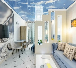 Двухместная студия с видом на город (двуспальная кровать) в Elite Apartments