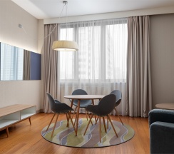 Реновированный Люкс с 1 спальней и доступом в lounge-зону в Edge Seligerskaya-Moscow
