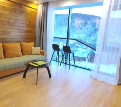 Студия Superior с красивым видом из окна в Baikal Hill Residence