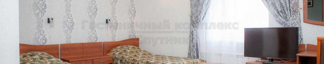 2-местный номер улучшенный полулюкс с 2 односпальными кроватями (с завтраком) в Спутник