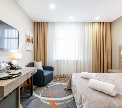 Двухместный номер Комфорт+ (улучшенный) двуспальная кровать в Willing Hotel