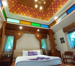 Двухместная вилла двуспальная кровать в Vartika Resovilla KuiBuri Beach Resort and Villas