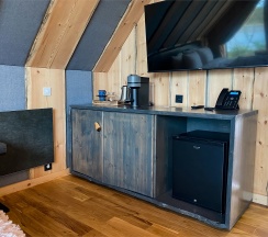 АРК-шале ПРЕМИУМ (Губернаторский) 1 DBL 2 SNGL 1line (sea view) в Titovka arctic river park