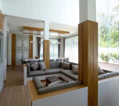 Двухместная семейная вилла двуспальная кровать в Happy Family Villa