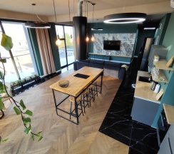 Апартаменты с 3 комнатами с балконом и с красивым видом из окна в Апарт-отель Residence Graphite