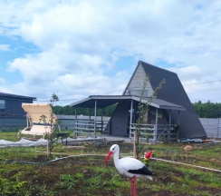 A-frame house в Семейная ферма