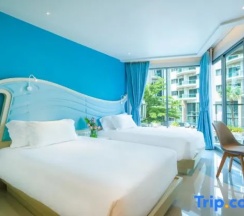 Одноместный номер Deluxe с видом на море (односпальная кровать) в Centara Sonrisa Residences & Suites Sriracha