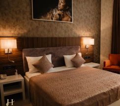 Двухместный номер Deluxe с красивым видом из окна двуспальная кровать в Al Khaleej Baku City Hotel Apartments