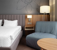 Реновированный номер с кроватью King-size в Edge Seligerskaya-Moscow