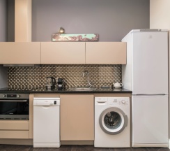 Двухкомнатные апартаменты "Агат" с кухней и видом на город в Orfei Hotel