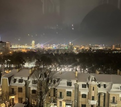 1-комнатные апартаменты люкс с 1 двуспальной кроватью в RentPlaza (РентПлаза) на улице Шейнкмана