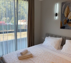 Апартаменты двухкомнатные четырехместные (улучшенные) без балкона в Polikariya