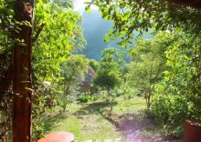 Двухместный коттедж двуспальная кровать в Chiang Dao Roundhouses