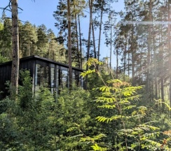 Двухэтажный номер люкс  36м²  в панорамном  триплексе для 2-4 гостей в Август