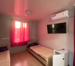 Номер стандарт семейный с 3 односпальными и 1 двуспальной кроватью в Алешкина мечта