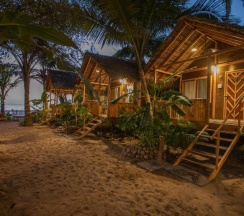 Бунгало с видом на море в Goa Cottages Agonda
