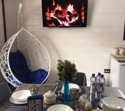 Четырёхместный коттедж с красивым видом из окна в Sabr