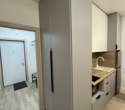 Студия с балконом и с красивым видом из окна в Квартира Студия Уют в ЖК  Сердце Ярославля